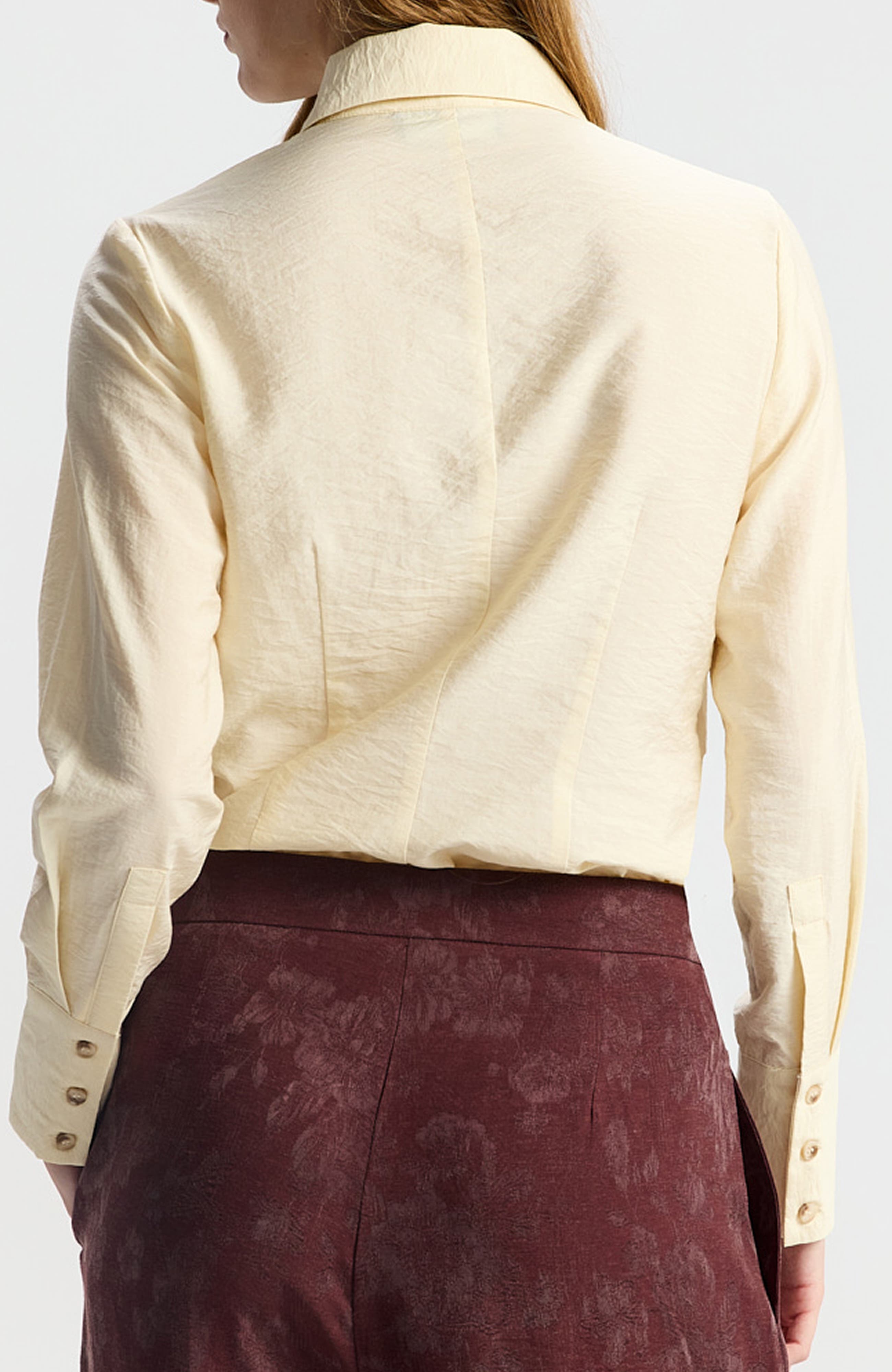 Ronen Chen Shirley Satin Button-down Shirt (Women) | Nordstrom