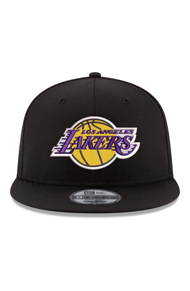 New Era Men's New Era  Black Los Angeles Lakers 2026 NBA Playoffs 9FIFTY Snapback Hat, Alternate, color, Black
