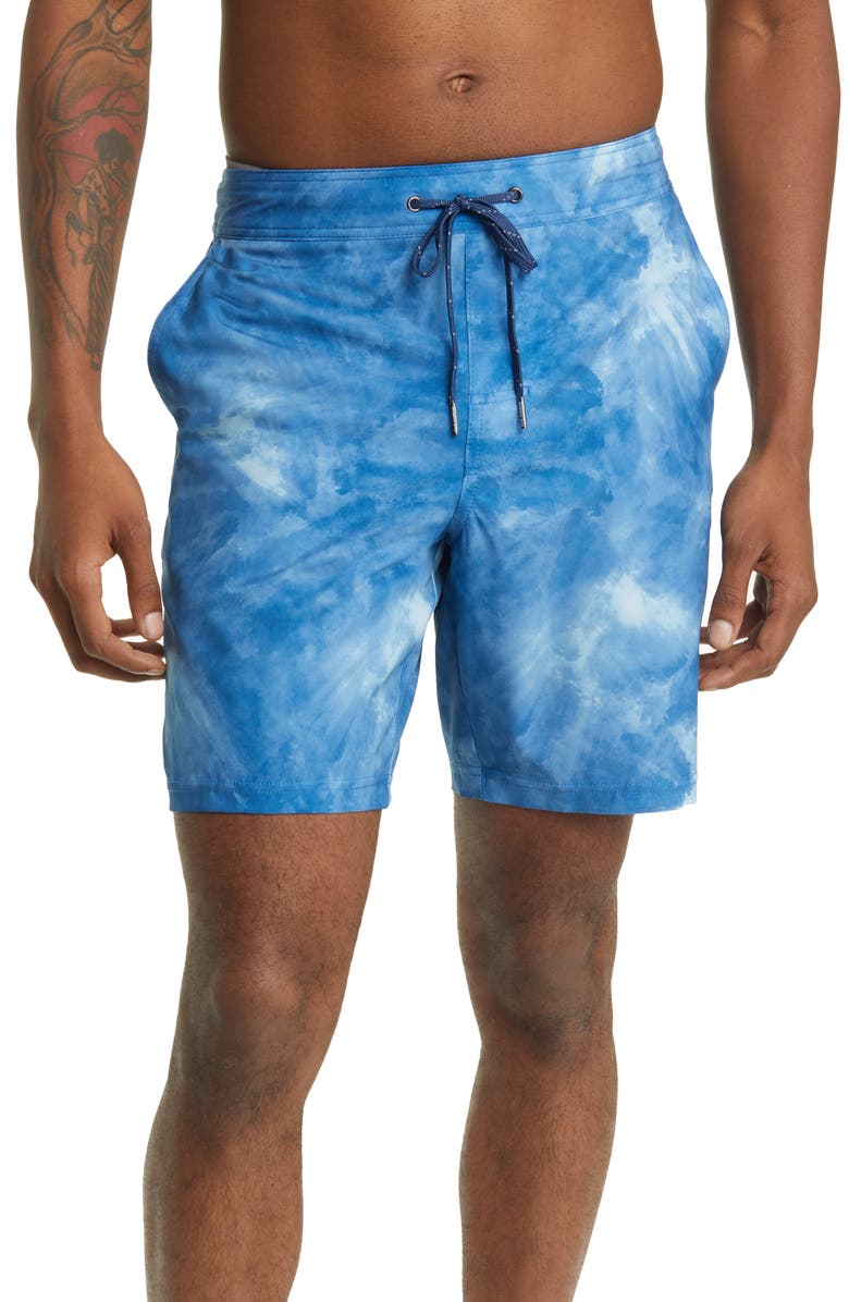 Fair Harbor The Ozone Water Repellent Board Shorts, Alternate, color, Clark Blue
