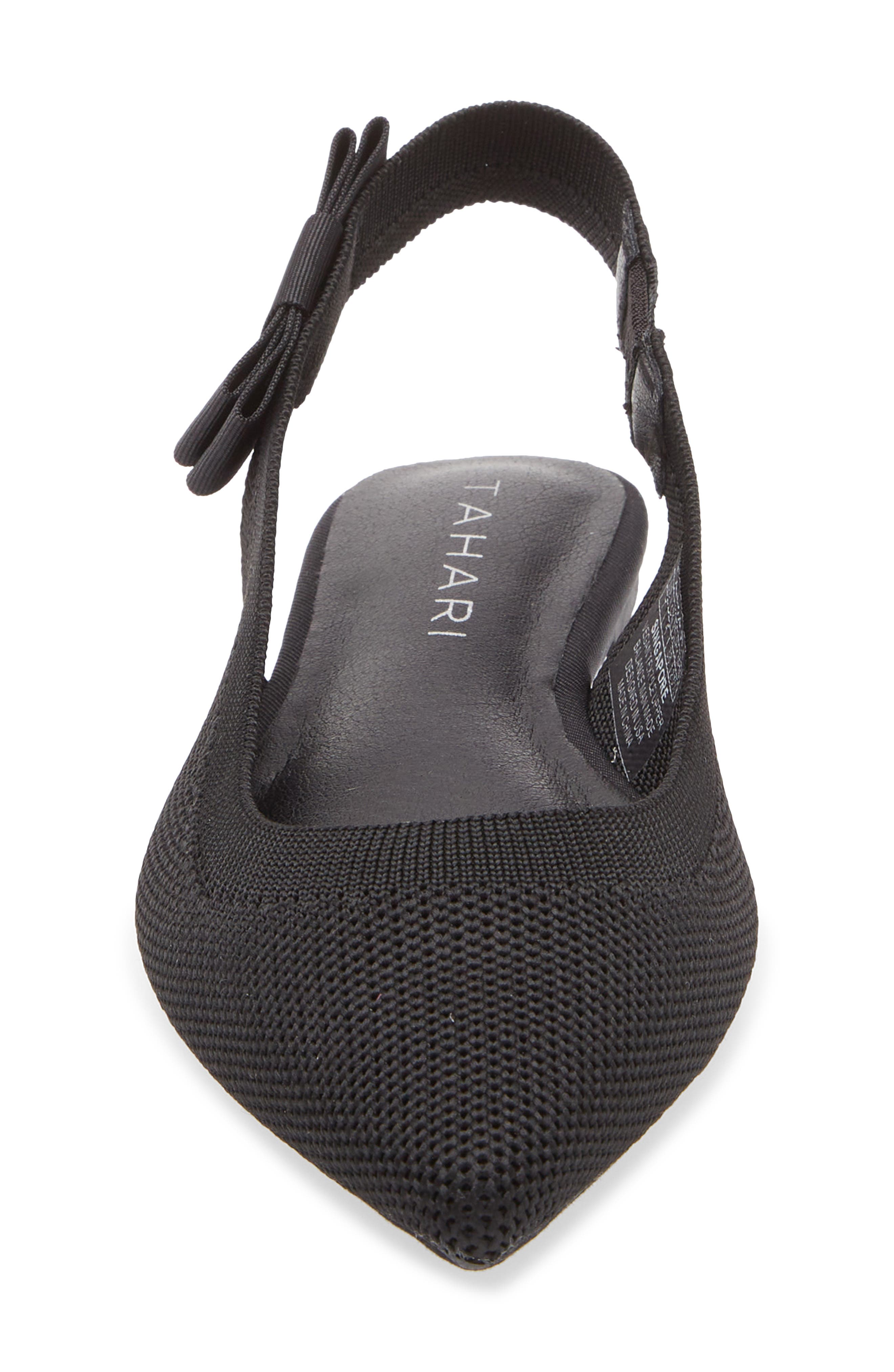 Tahari Knit Slingback Flat, Alternate, color, 