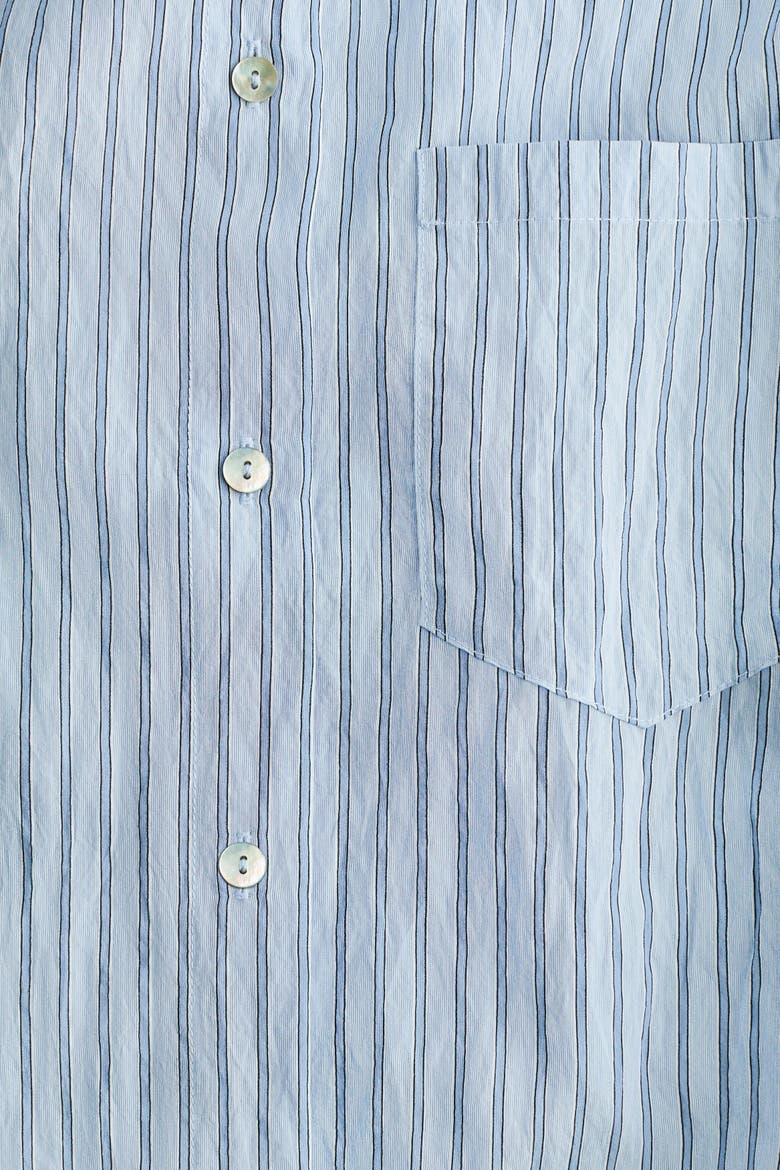 Oversized Shirt, Alternate, color, Light blue/striped