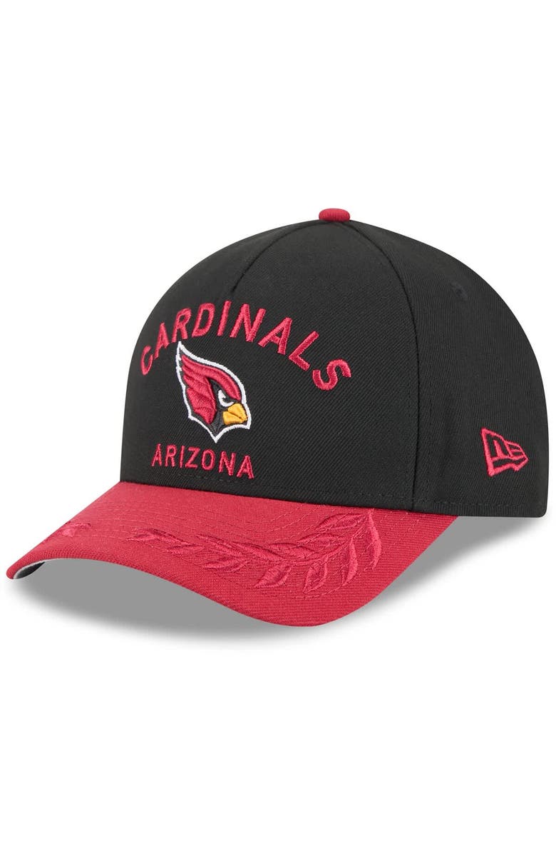 New Era Men's New Era Black/Cardinal Arizona Cardinals 2025 NFL Draft 9FORTY A-Frame M-Crown Adjustable Hat, Main, color, Black