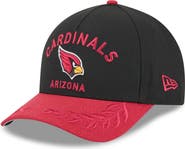 New Era Men's New Era Black/Cardinal Arizona Cardinals 2025 NFL Draft 9FORTY A-Frame M-Crown Adjustable Hat