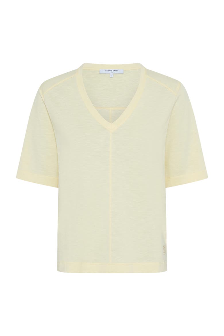 Marisa V-Neck Short Sleeve T-Shirt, Alternate, color, Yellow