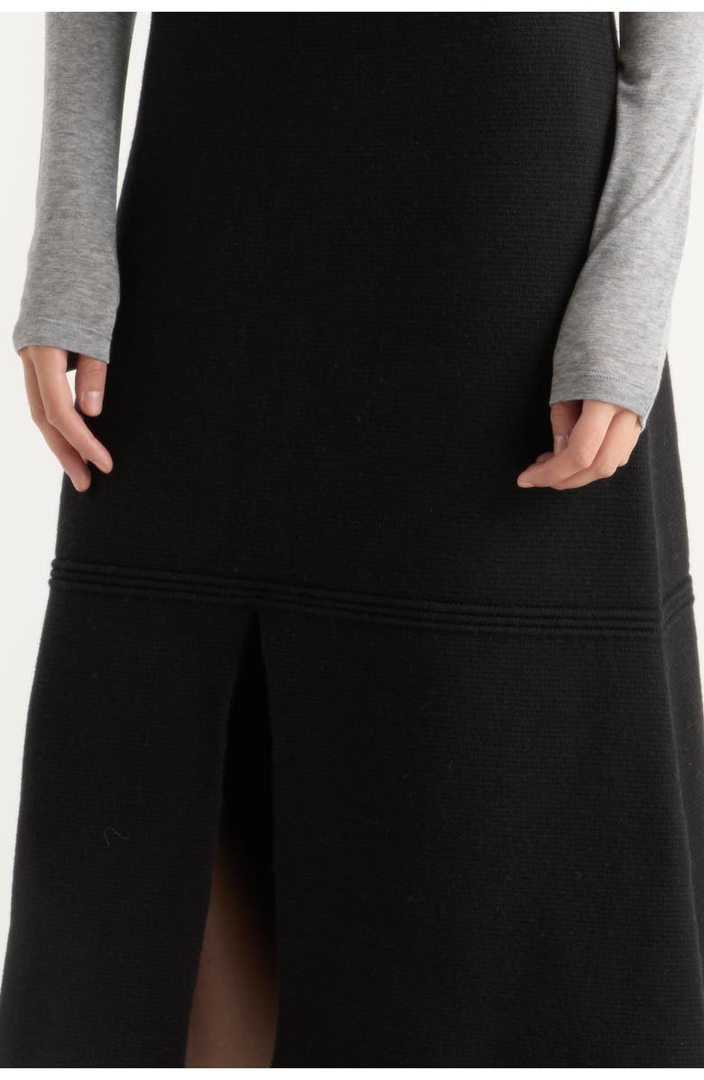 Modern Citizen Lora Organic Cotton-Wool Skirt, Alternate, color, Black