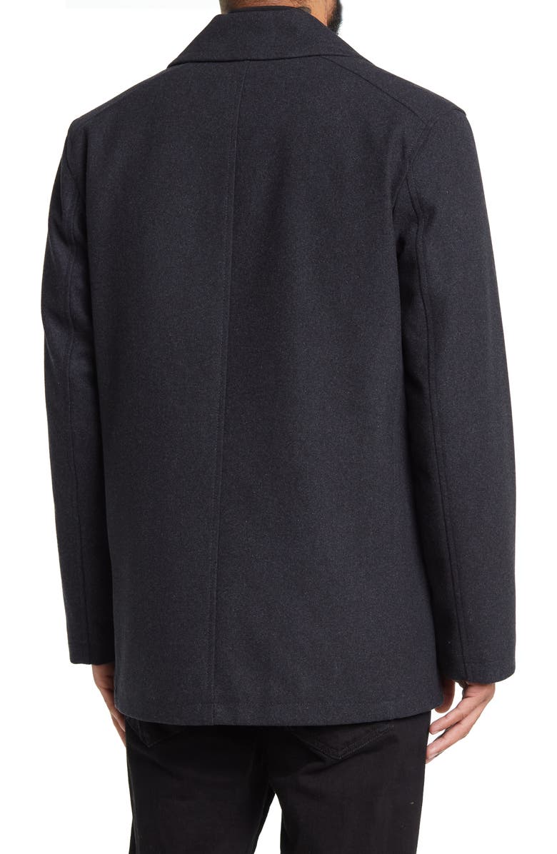 Nautica Wool Blend Peacoat, Alternate, color, Charcoal