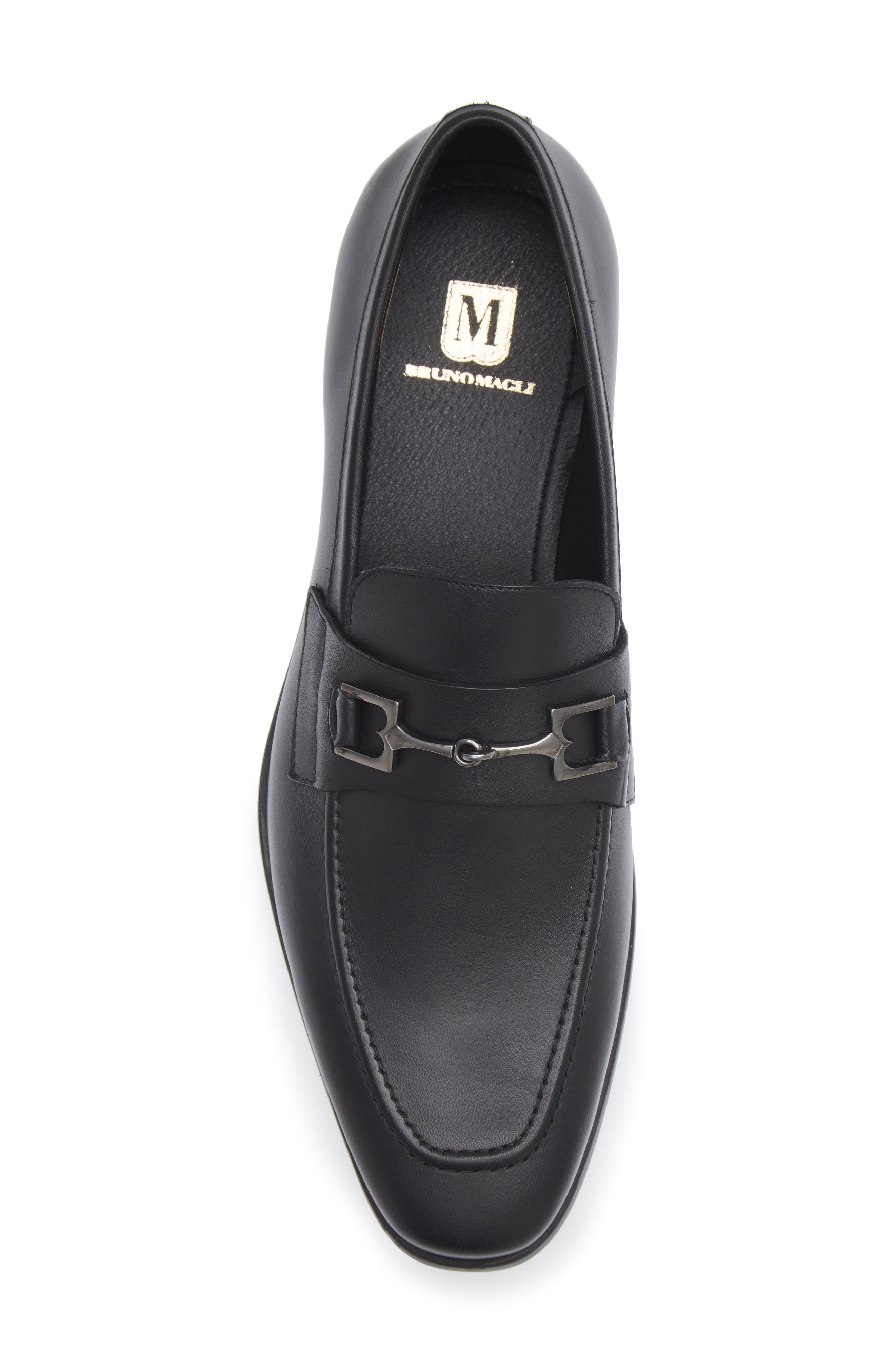 Bruno Magli Pacoal Bit Loafer, Alternate, color, Black Leather