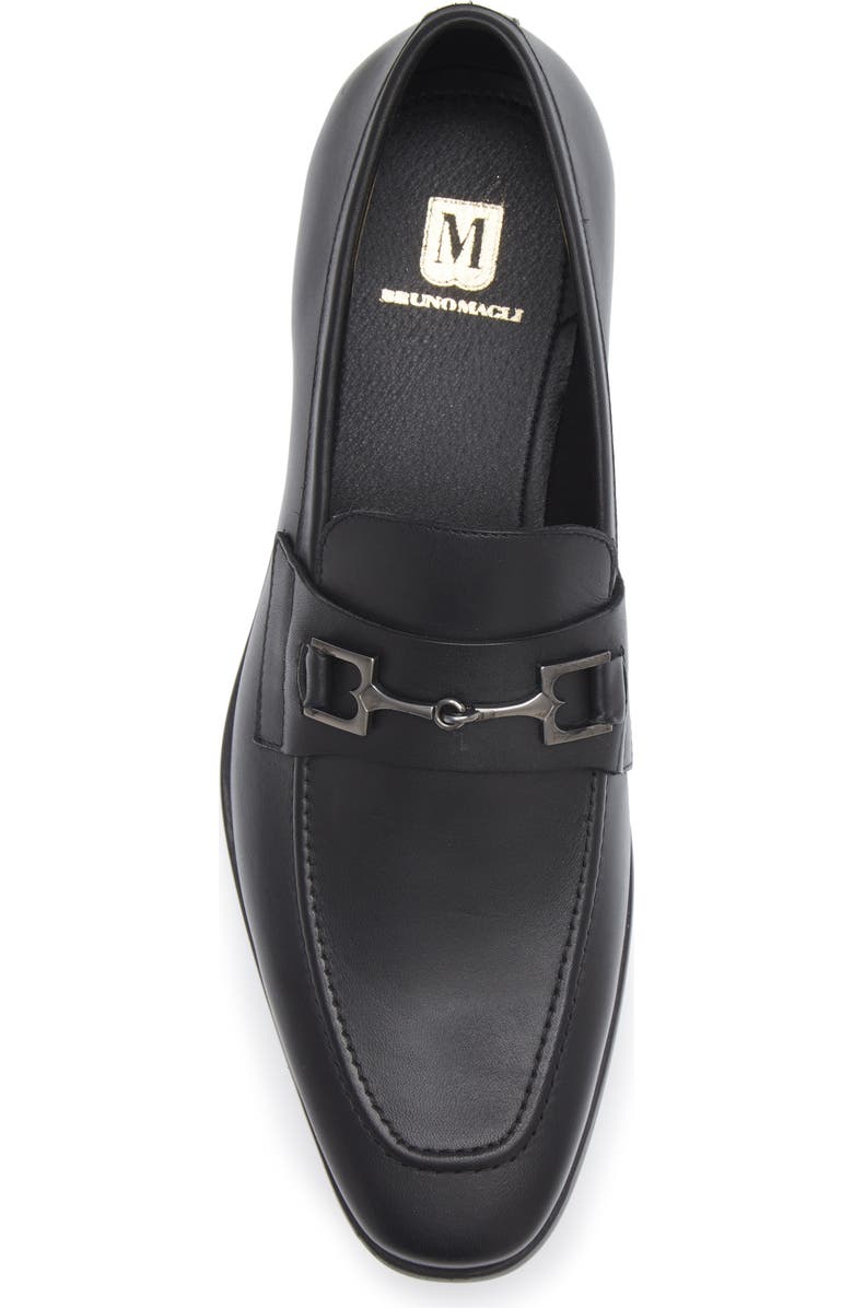 Bruno Magli Pacoal Bit Loafer, Alternate, color, Black Leather