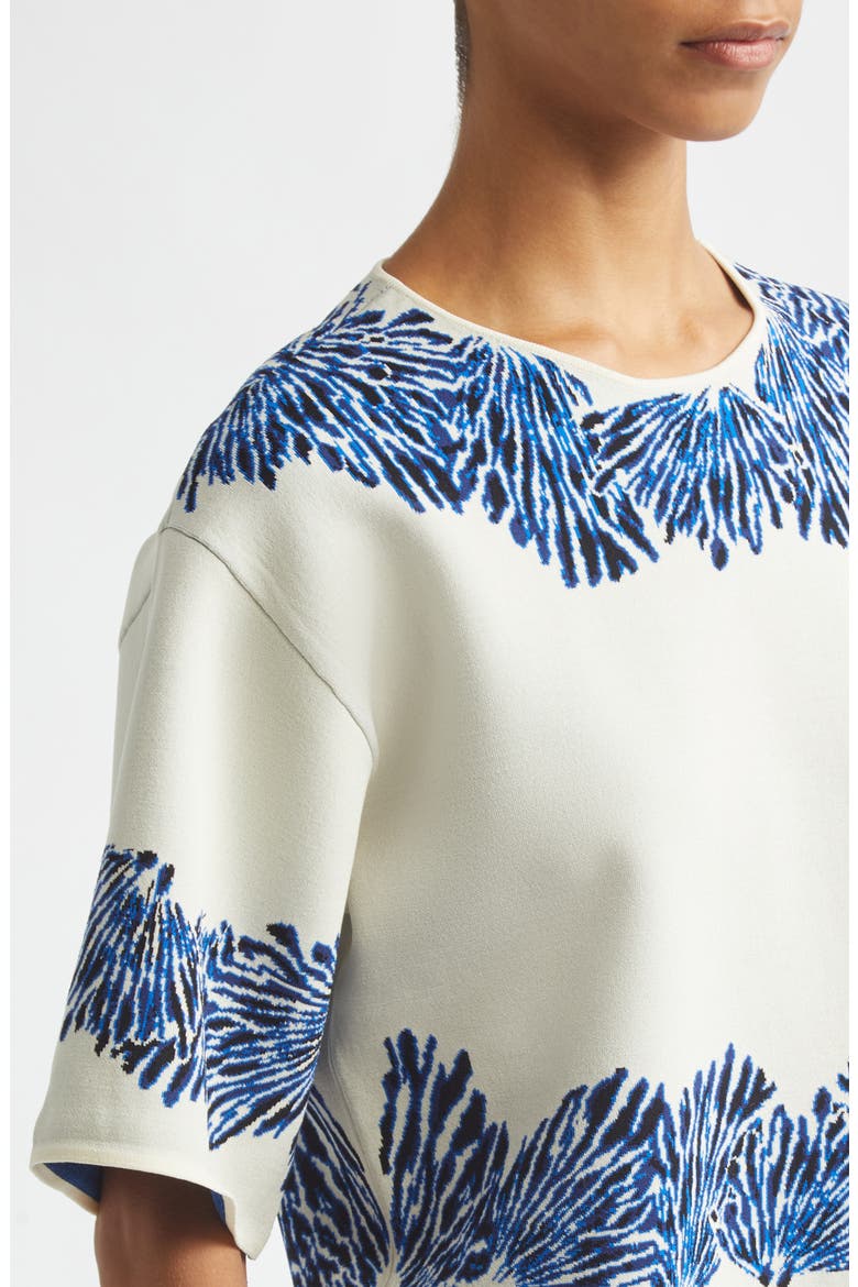 Alara Jacquard Knit Top, Alternate, color, OCEAN