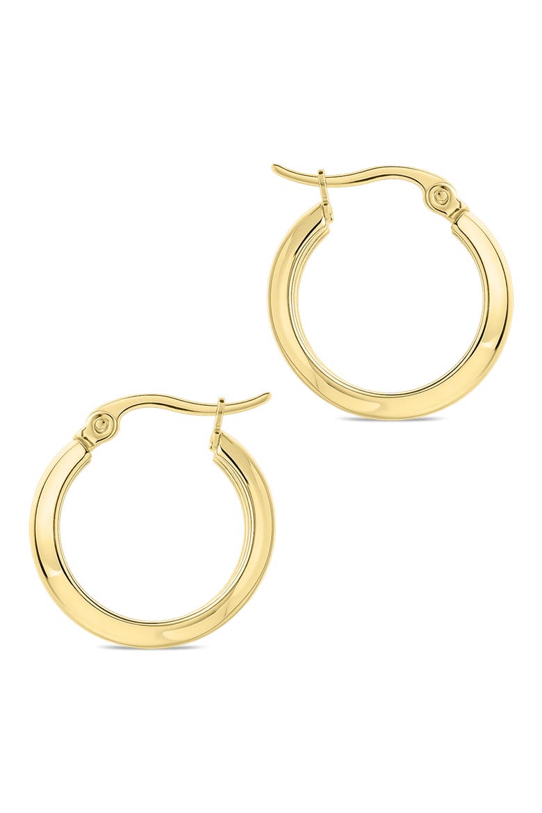 Classic Polished Hoop Earrings, Alternate, color, GOLD