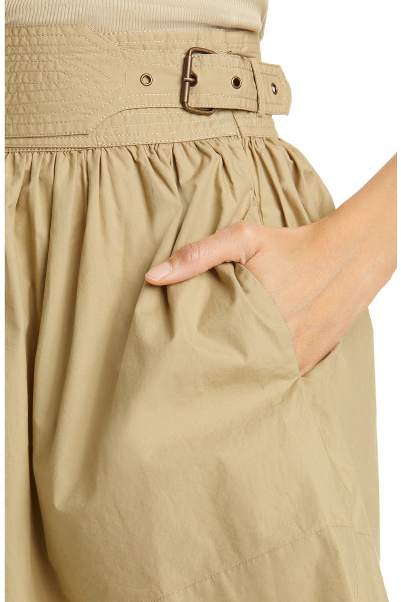 Adeline Cotton Poplin Shorts, Alternate, color, KHAKI