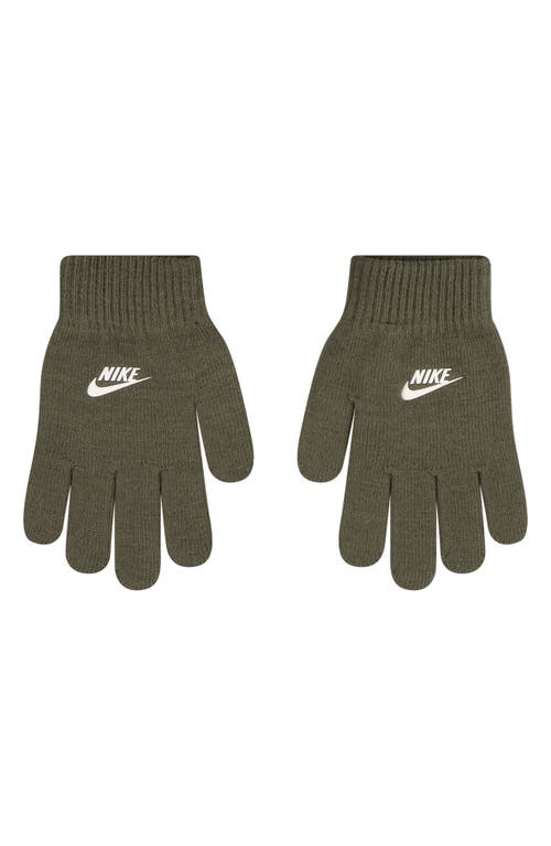 Nike Kids' Snowy Day Pom Beanie & Gloves Set In Green