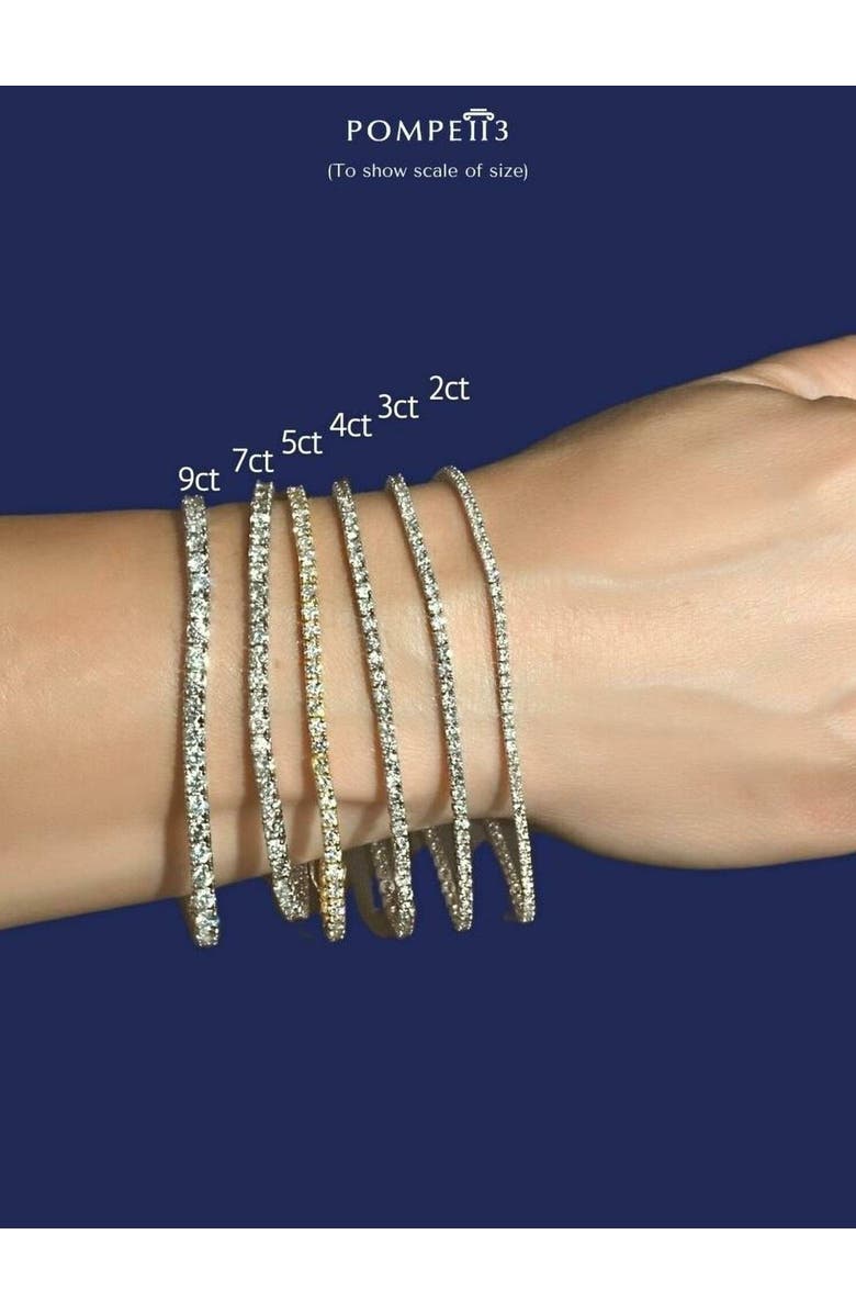 Bliss Diamond 5Ct Diamond Tennis Bracelet 14k Gold Lab Grown 7", Alternate, color,