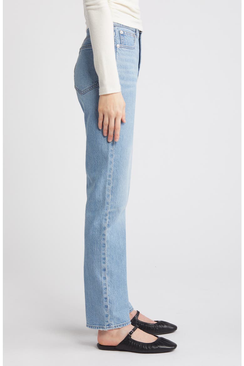 The '90s High Waist Straight Leg Jeans, Alternate, color, FERMAN WASH