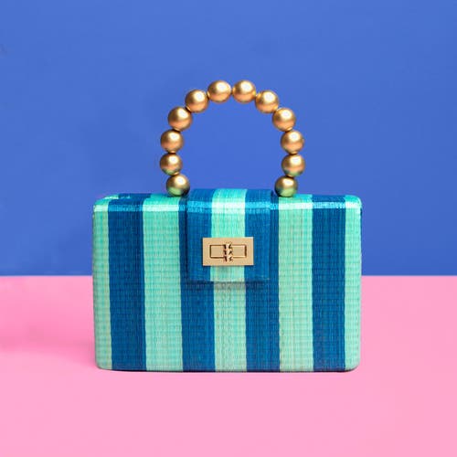 Soli & Sun The Louisa Woven Straw Clutch Bag