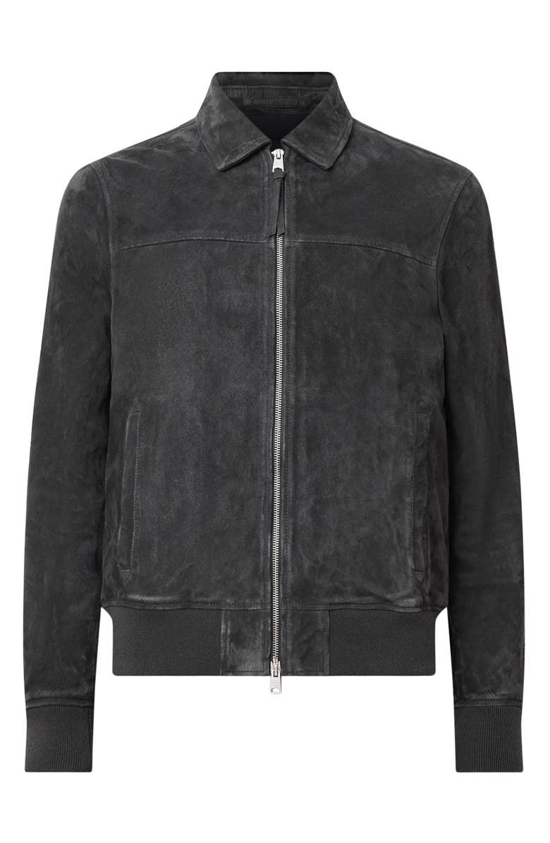 AllSaints Rashford Suede Harrington Jacket, Alternate, color, 