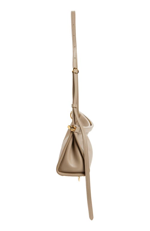 Alaïa Small Le Click East/west Leather Shoulder Bag In Gray