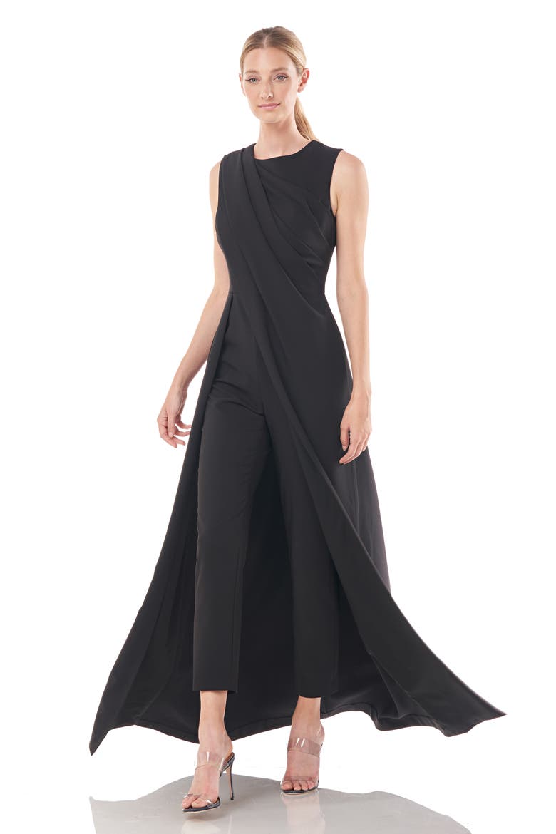 Rowan Sleeveless Maxi Romper, Alternate, color, BLACK