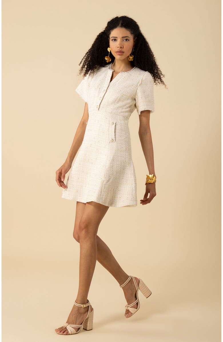 Hale Bob Maxine Boucle Tweed Dress, Alternate, color, 