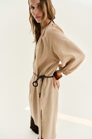 H&M Oversized Tie-belt Dress