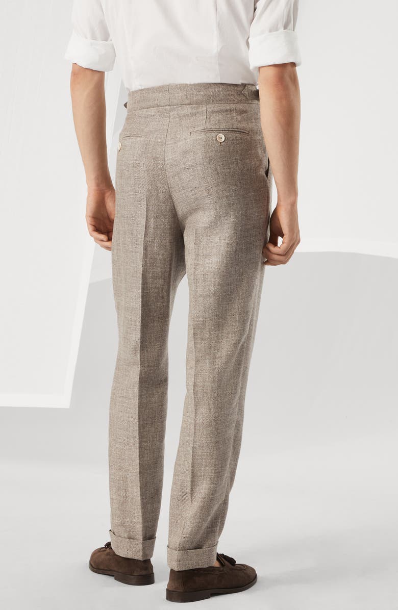 Brunello Cucinelli Double pleated trousers, Alternate, color, 
