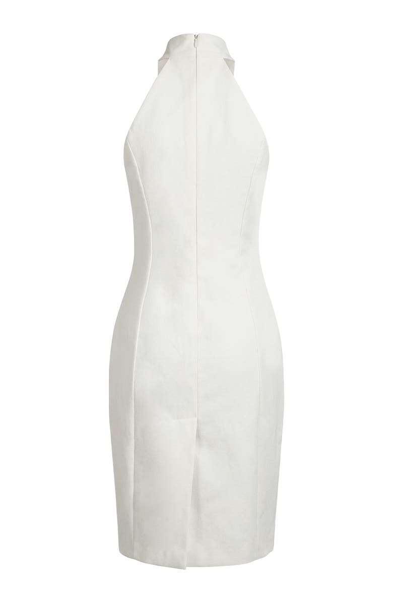 IVONNE High Neck Cotton Mini Dress, Alternate, color, Ivory