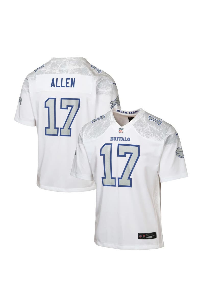 Nike Youth Nike Josh Allen White Buffalo Bills 2025 Rivalries Collection Game Jersey, Main, color, 