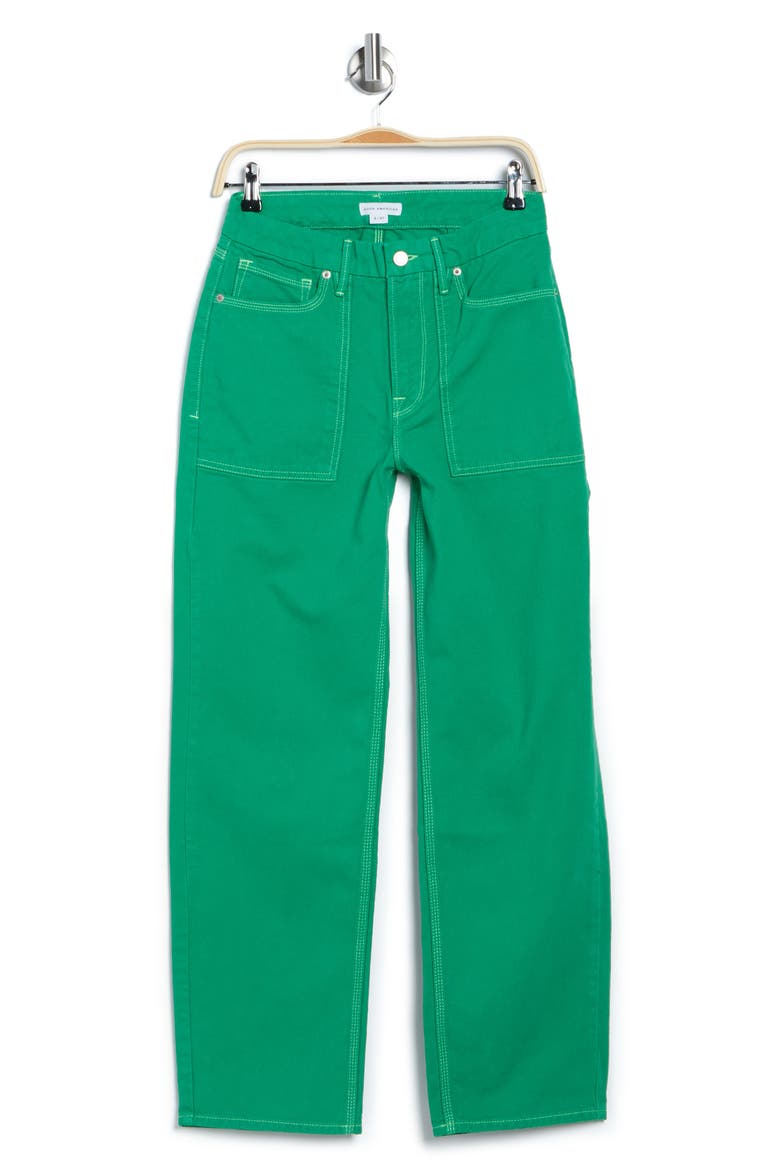 Good '90s High Waist Carpenter Jeans, Alternate, color, SUMMER GREEN002