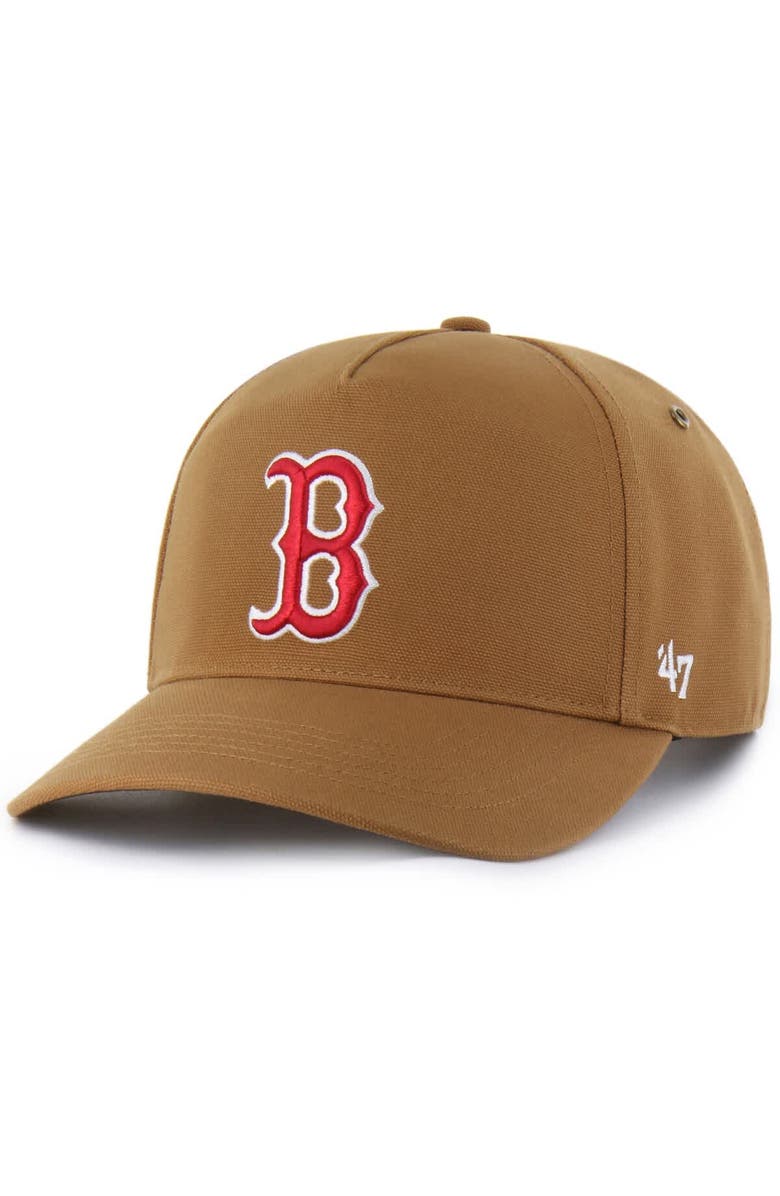 CARHARTT X 47 Men's Carhartt x '47 Brown Boston Red Sox Hitch Adjustable Hat, Main, color, Brown