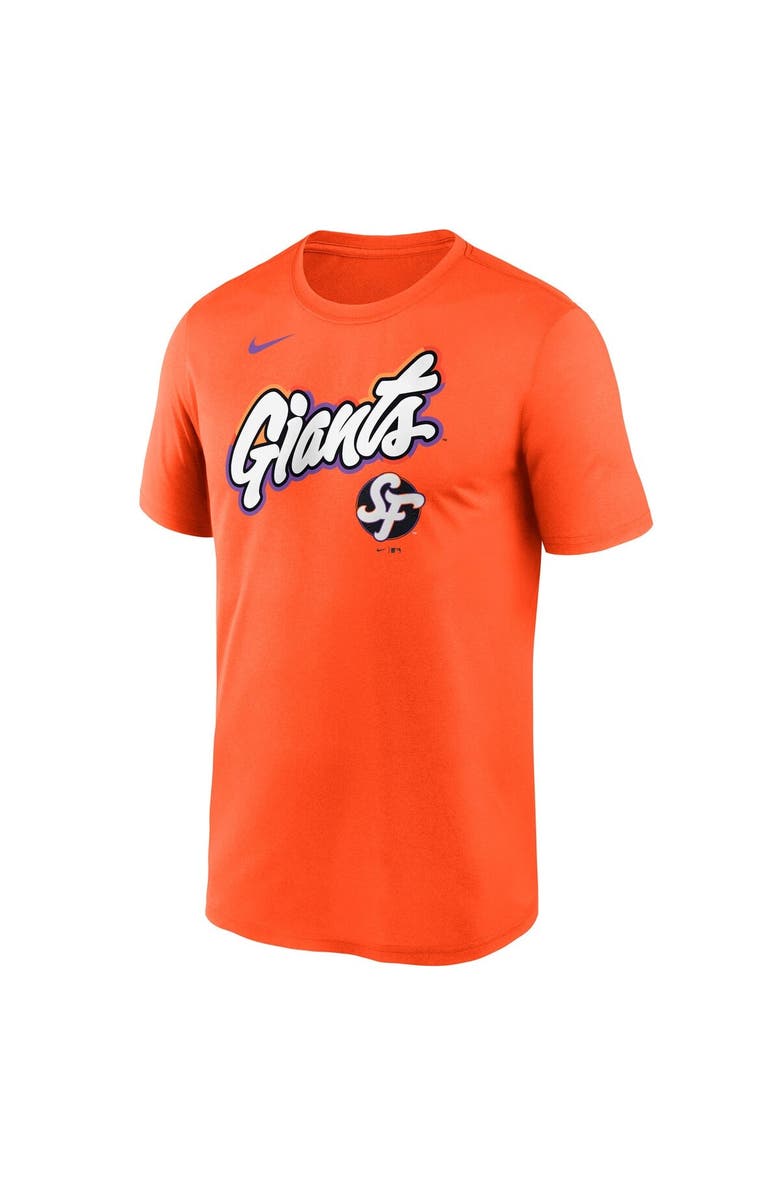 Nike Men's Nike  Orange San Francisco Giants 2025 City Connect Team Phrase Legend Performance T-Shirt, Alternate, color, Orange
