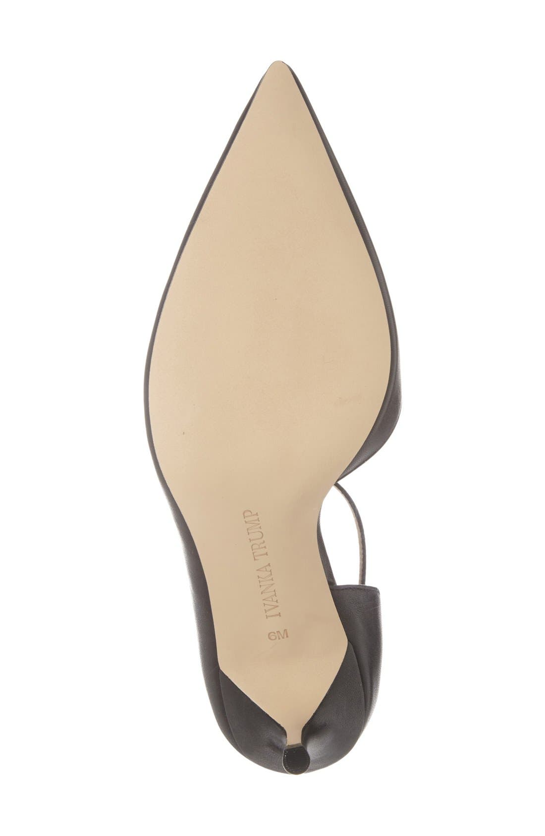 Ivanka Trump 'Brita' Ankle Strap Pointy Toe Pump, Alternate, color, 