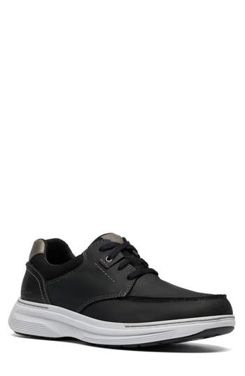 Clarks Men's Craftwell Moc Dress Casual Lace Up Sneakers In Black
