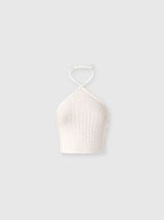 Missoni Top In Lamé Viscose With Raschel Workmanship And Halter Neckline