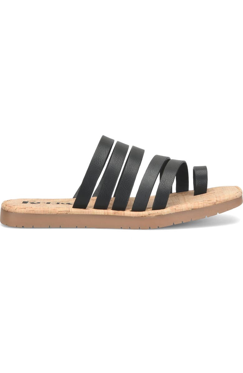 KORKS Marisol Toe Loop Slide Sandal, Alternate, color, Black