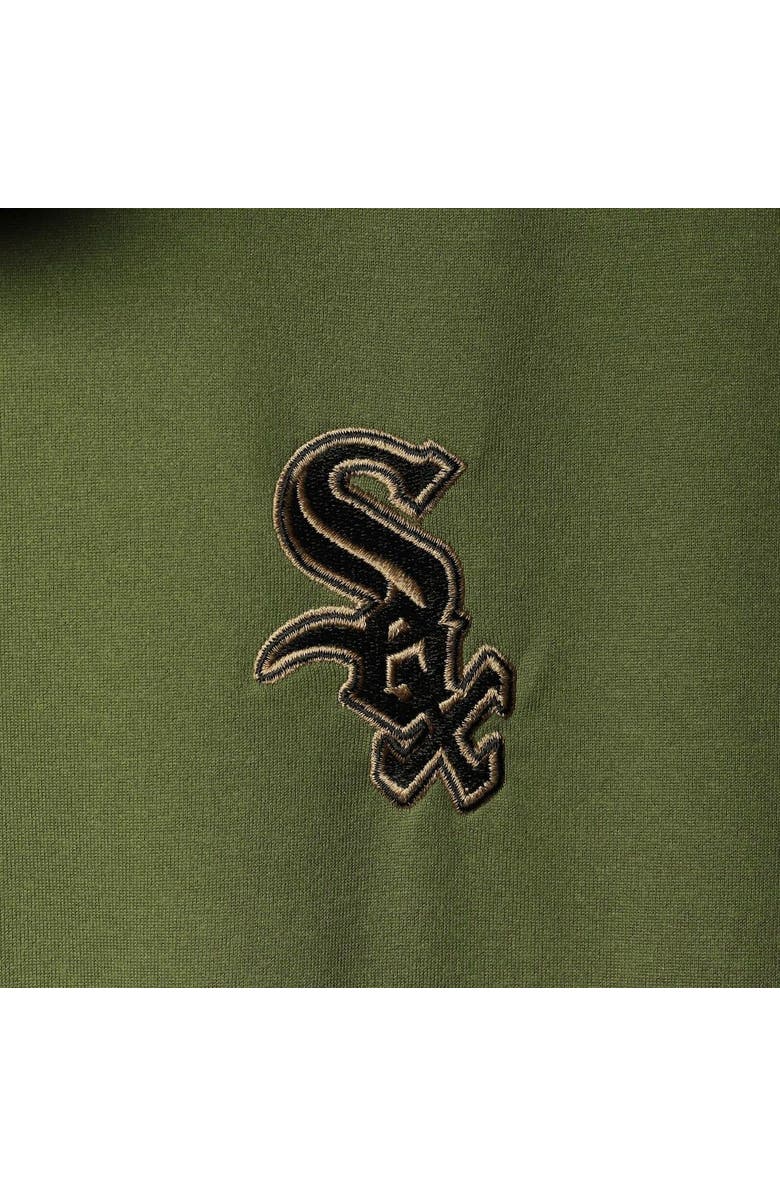 LEVELWEAR Men's Levelwear Olive Chicago White Sox Delta Sector Raglan Polo, Alternate, color, Olive