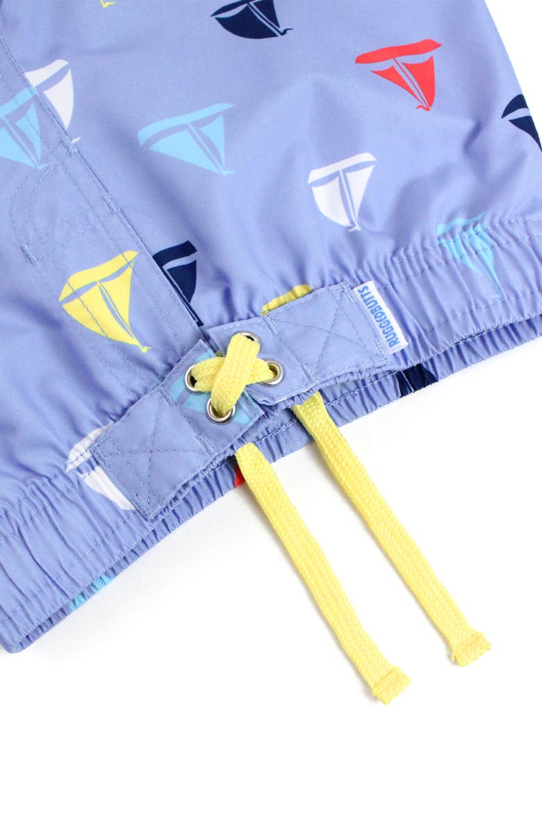 RuggedButts Long Sleeve Two-Piece Rashguard Swimsuit, Alternate, color, Sailboat Multi