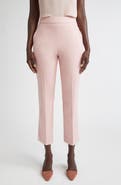 ST. JOHN Emma Mélange Stretch Twill Crop Pants