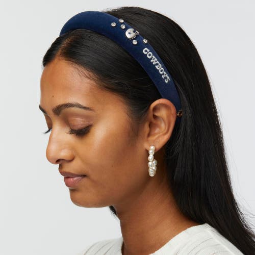 Lele Sadoughi Dallas Cowboys Charlotte Headband In Blue