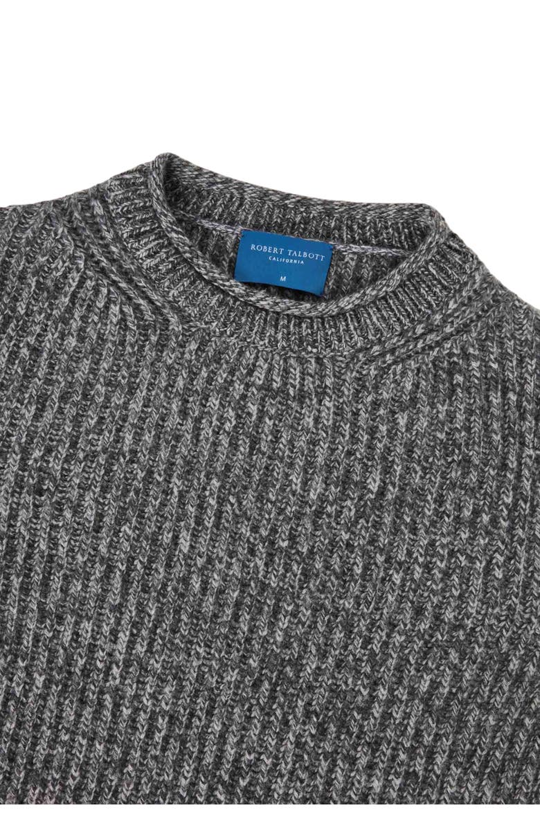 Robert Talbott Spencer Cashmere Blend Rollneck Sweater, Alternate, color, Grey Melange