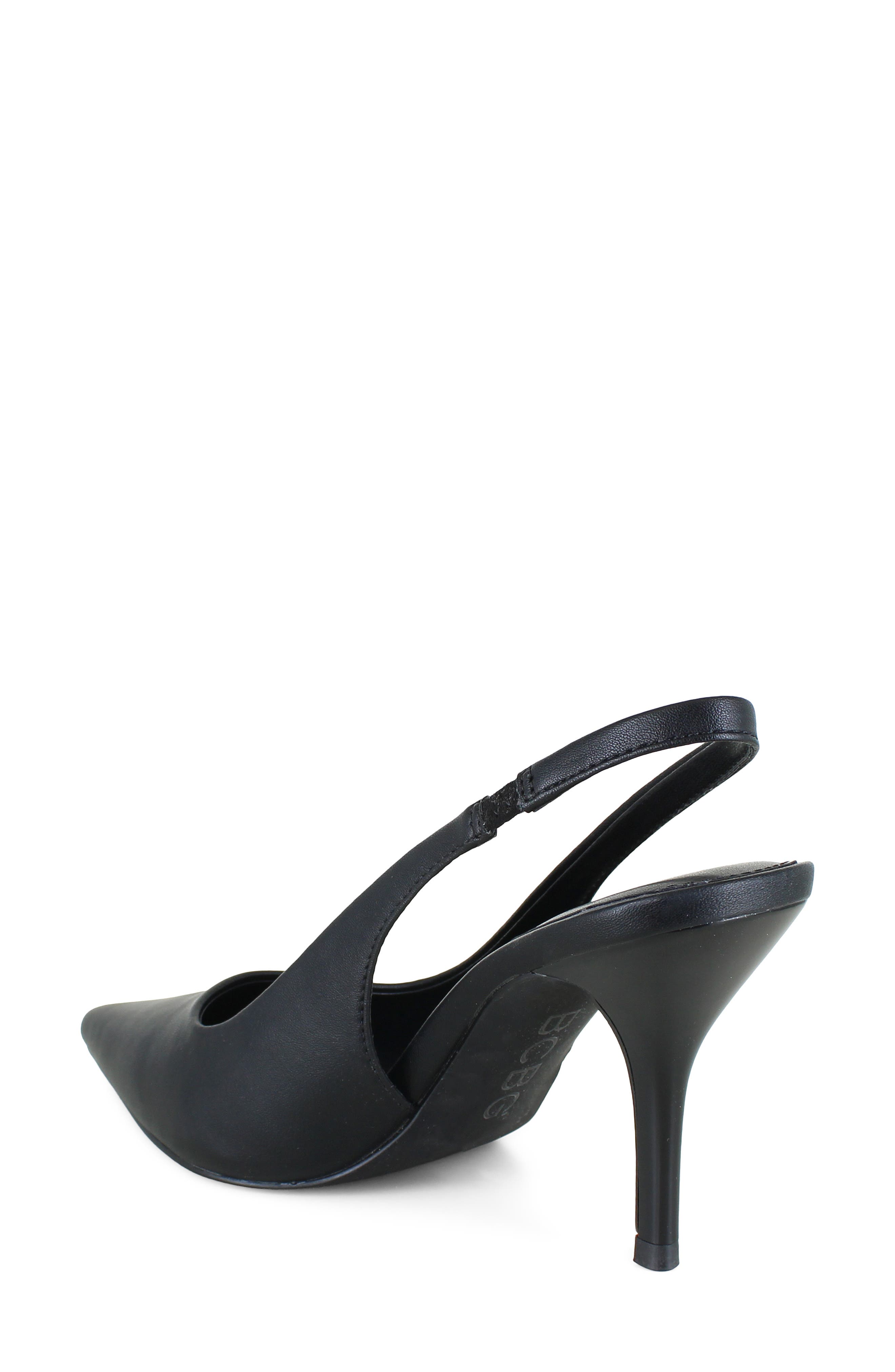 Conny Pointed Toe Slingback Pump, Alternate, color, BLACK