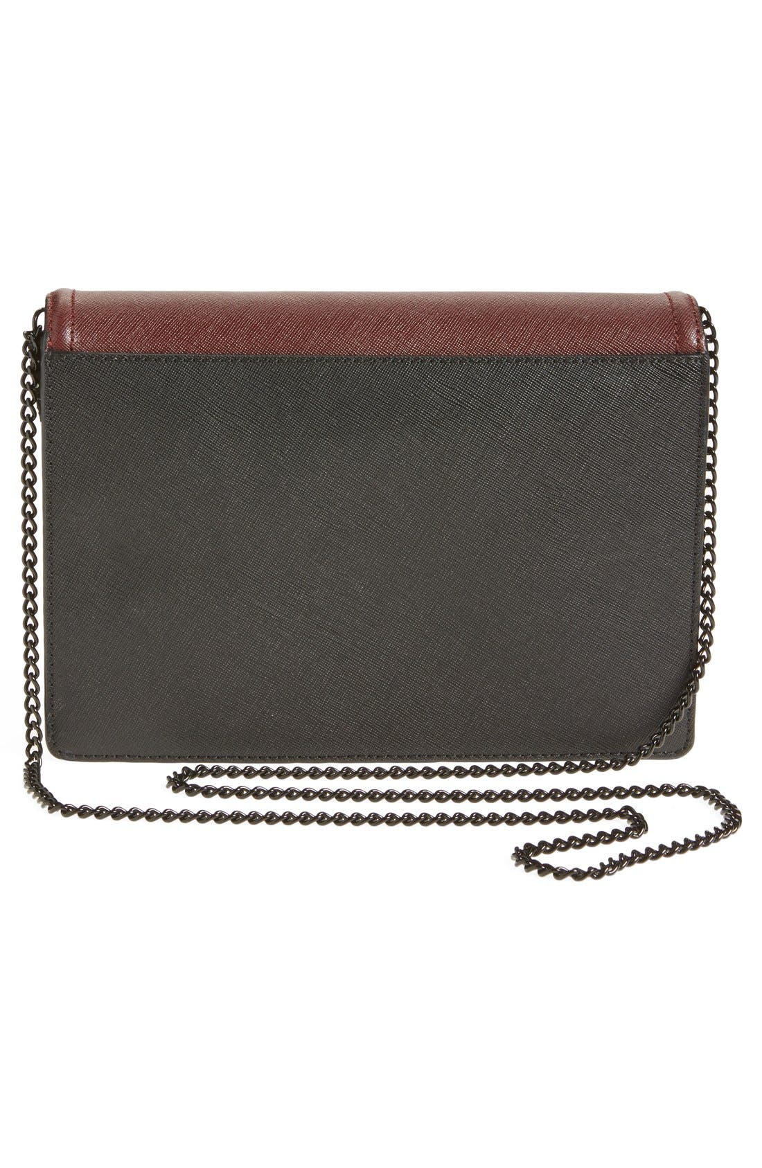 'Rider' Clutch, Alternate, color, MAROON/ BLACK