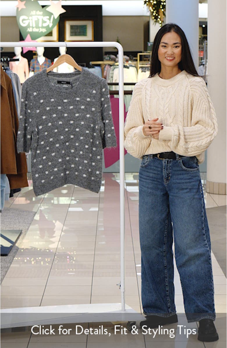 Novah Dotty Crewneck Sweater, sales video thumbnail