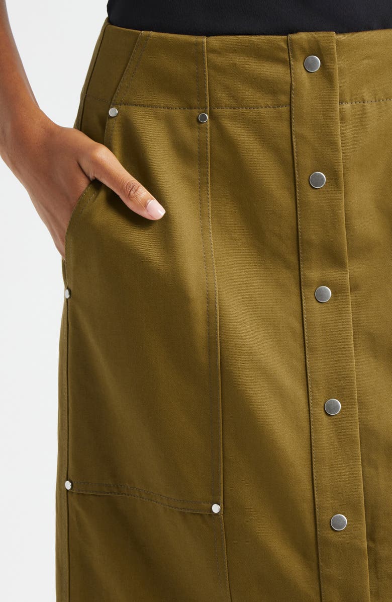 A.L.C. Hannah Cotton Twill Pencil Skirt, Alternate, color, 