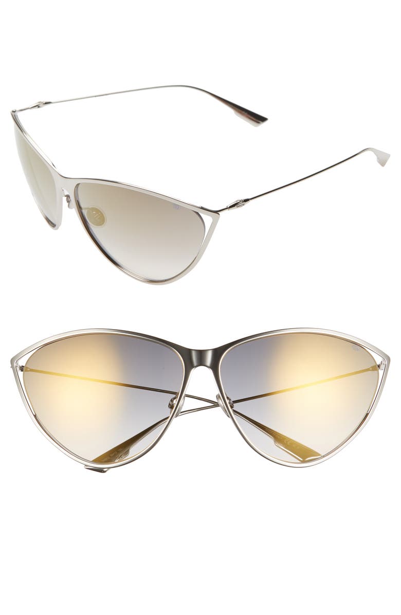 DIOR Newmotards 65mm Oversize Cat Eye Sunglasses, Main, color,