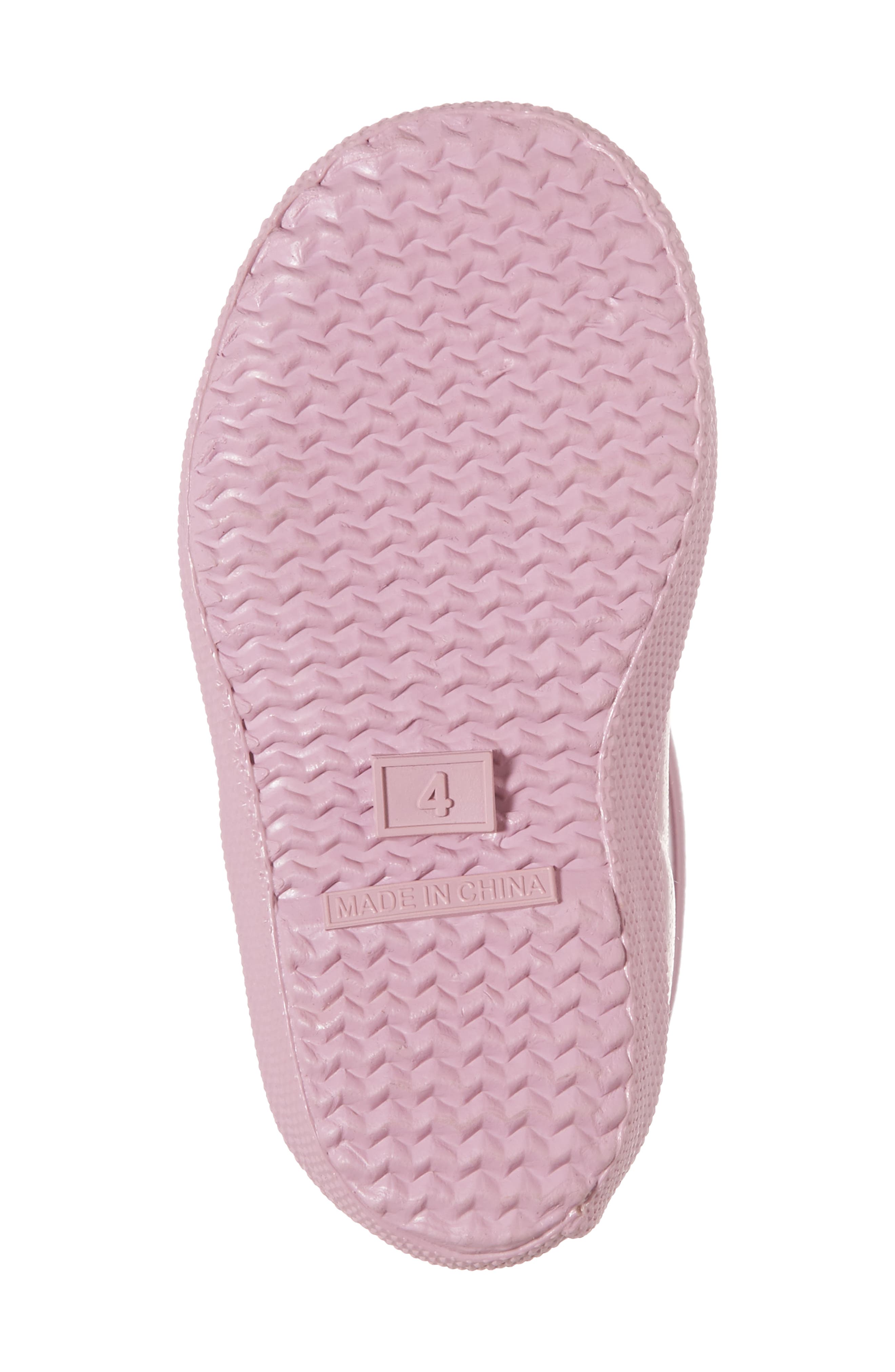 'First Classic' Glitter Rain Boot, Alternate, color, BLOSSOM