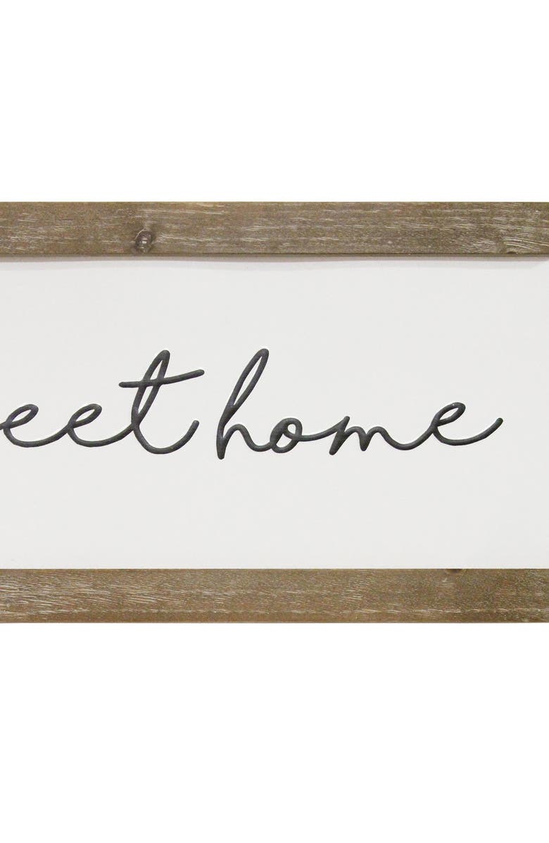 STRATTON HOME DECOR Home Sweet Home Metal And Wood Wall Art, Alternate, color, 