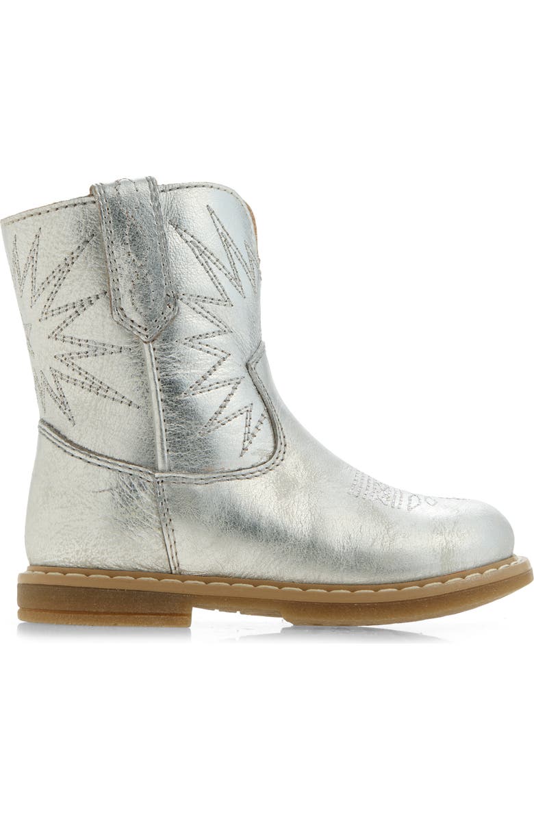 Golden Goose Kids' Wish Star Western Boot, Alternate, color, Silver