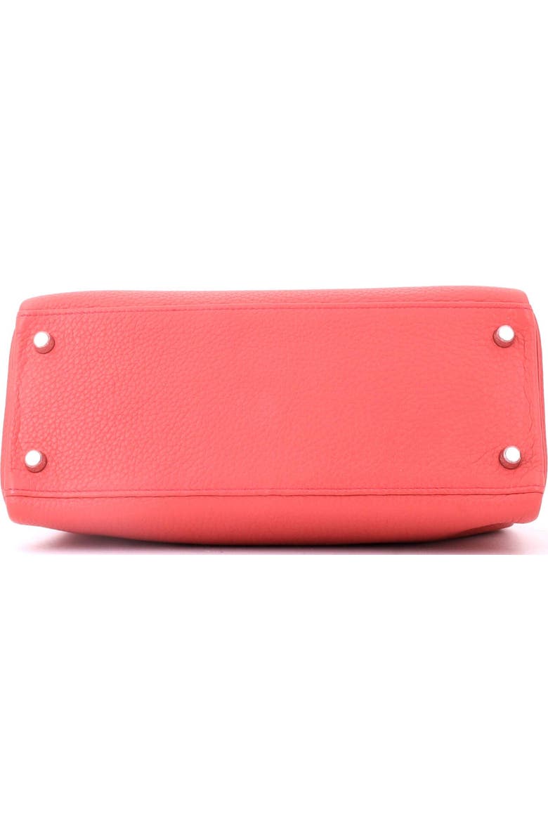 Pre-Owned Hermes Kelly Handbag Pink Clemence with Palladium Hardware 28, Alternate, color, Bougainvillier