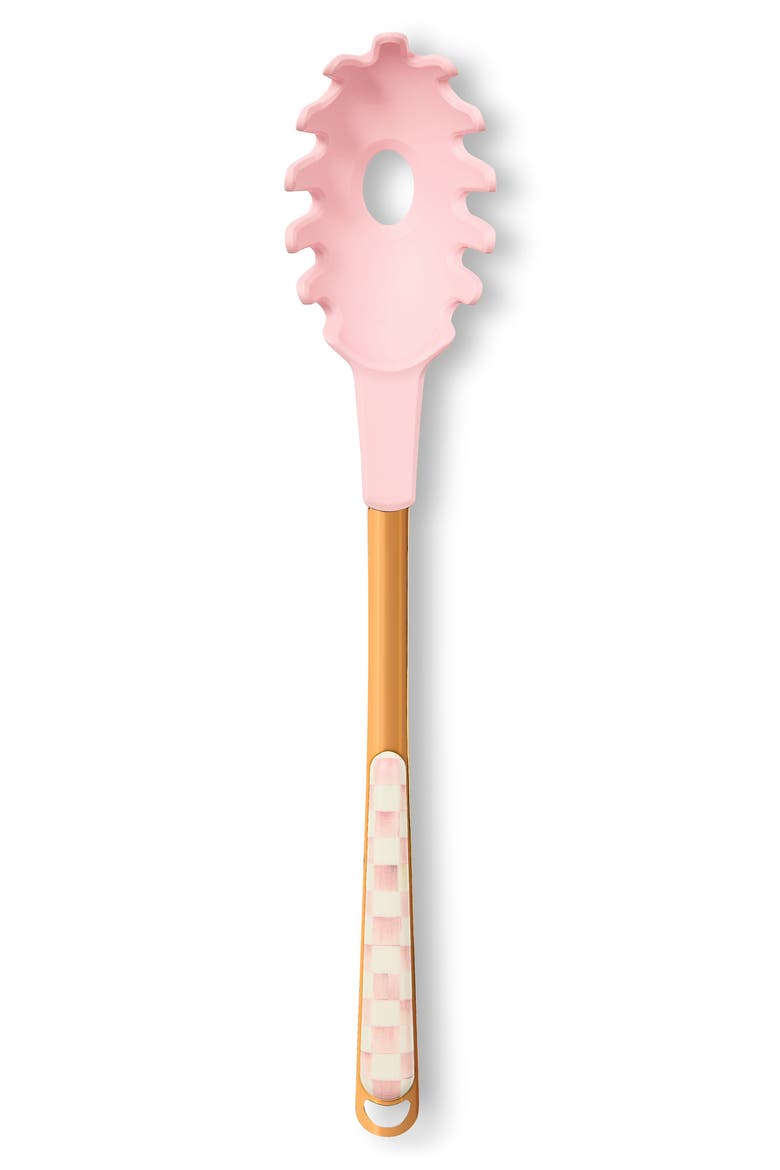 Rosy Check Pasta Spoon, Main, color, ROSY