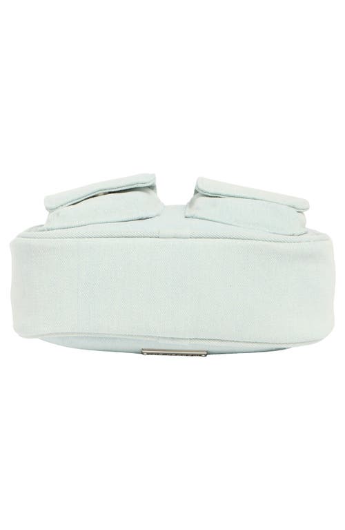 MADDEN GIRL MADDEN GIRL DENIM CAMERA CROSSBODY BAG